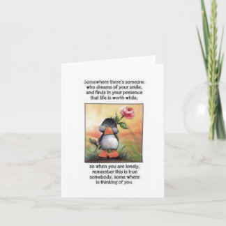 tänkande av dig kort