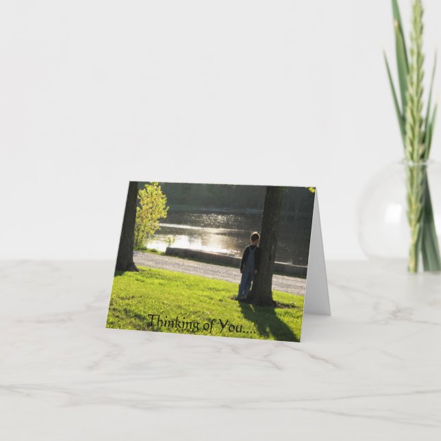 Tänkande av dig…., kort (Framsida)