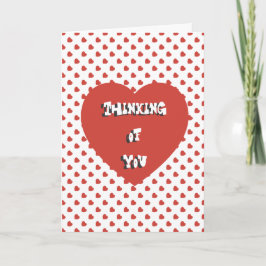 Tänkande av dig kort