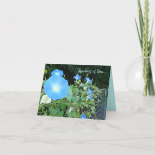 Tänkande av dig… morgonhärligheter Notecard Kort