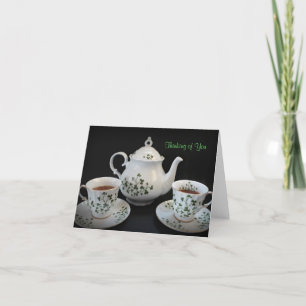 Tänkande av dig notera den Card~Shamrock designen Kort