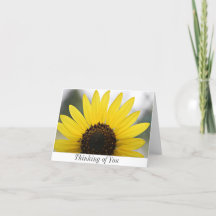 Tänkande av dig notera kortet