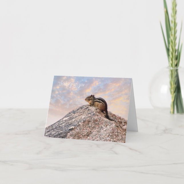 Tänkande av dig notera kortet kort (Framsida)