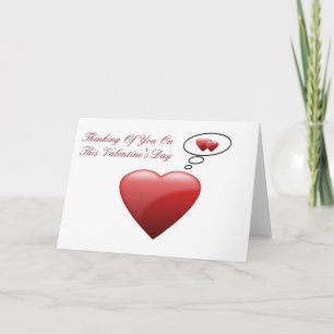 Tänkande av dig på valentin dagkort helgkort
