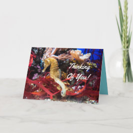 Tänkande av dig Seahorse Kort