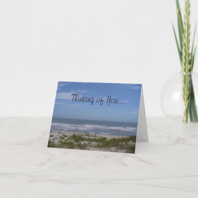 Tänkande av dig… tack kort (Framsida)