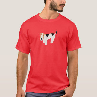 Tänkande binda (den unisex-) foxterrierskjortan, tee