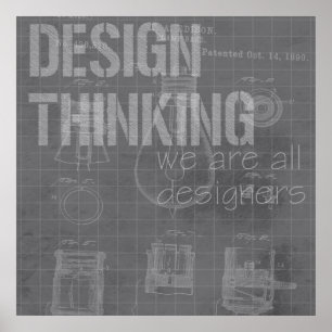 Tänkande design (1 av 6) poster