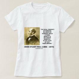 Tänkande dödlig tendens orsakar av halva deras fel tee shirt