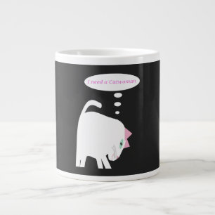 Tänkande Katt Specialmugg Jumbo Mugg