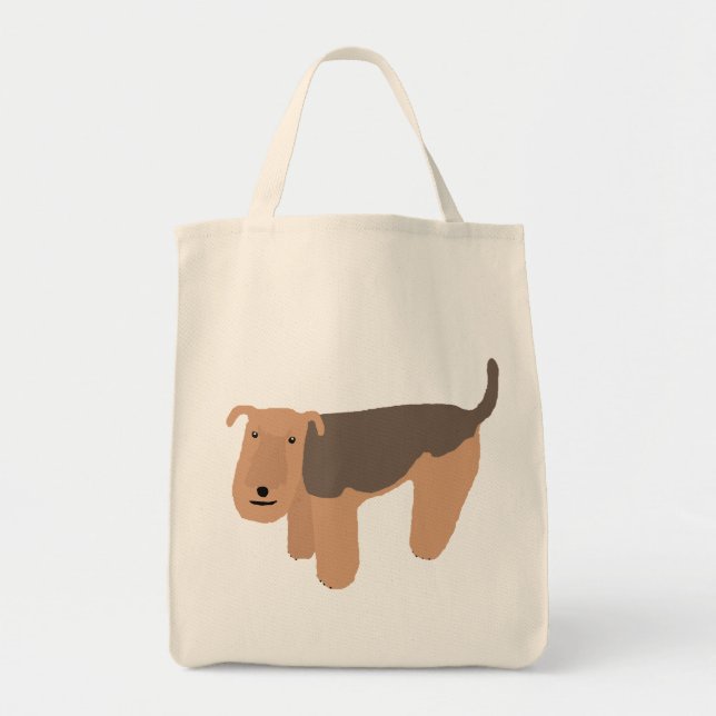 Tänkande Lakeland Terrier (med sadeln) Tygkasse (Framsidan)