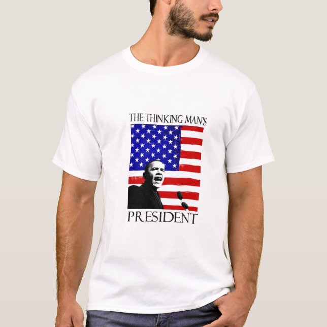 TÄNKANDE MAN PRESIDENT T SHIRT (Framsida)