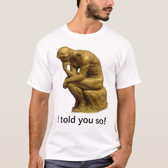 Tänkande man t-shirt (Framsida)