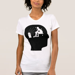 Tänkande om bastu tee shirt