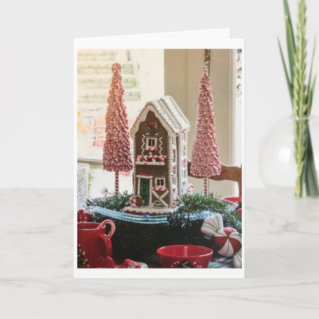 TÄNKANDE OM "BRA VÄNNER I CHRISTMAS "CHRISTMAS" HELGKORT (Framsida)