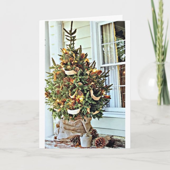 TÄNKANDE OM "BRA VÄNNER I CHRISTMAS "CHRISTMAS" HELGKORT (Framsida)