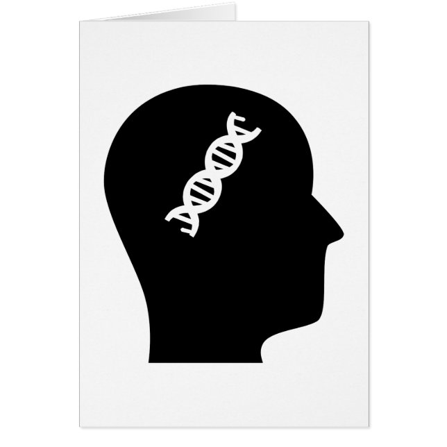 Tänkande om genetik hälsningskort (Framsidan)