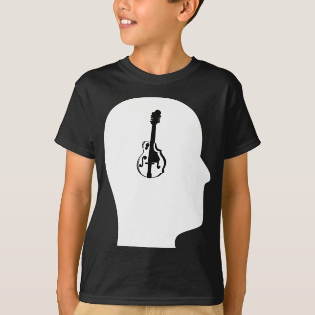 Tänkande om mandolinen t-shirt (Framsida)