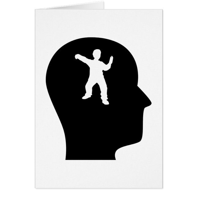 Tänkande om Tai-Chi Hälsningskort (Framsidan)