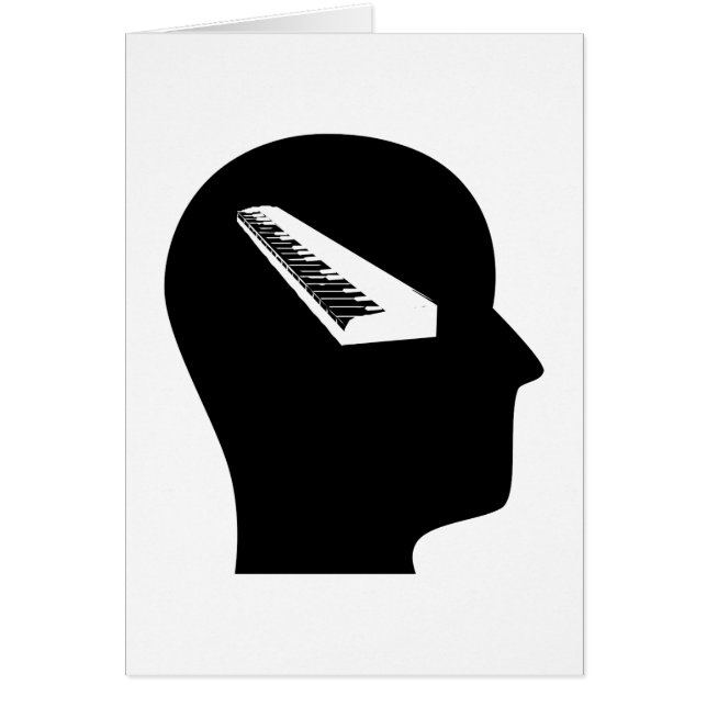 Tänkande om tangentbord hälsningskort (Framsidan)