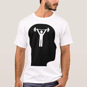 Tänkande öva omkring t-shirt