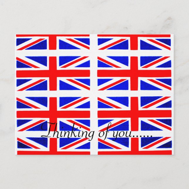 TÄNKANDE PÅ DIG BRITIAN VYKORT (Framsida)