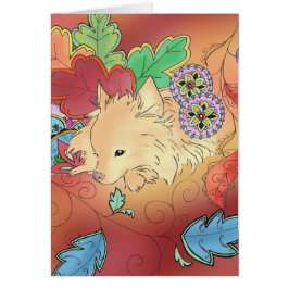 Tänkande Pomeranian kort (förbigå),