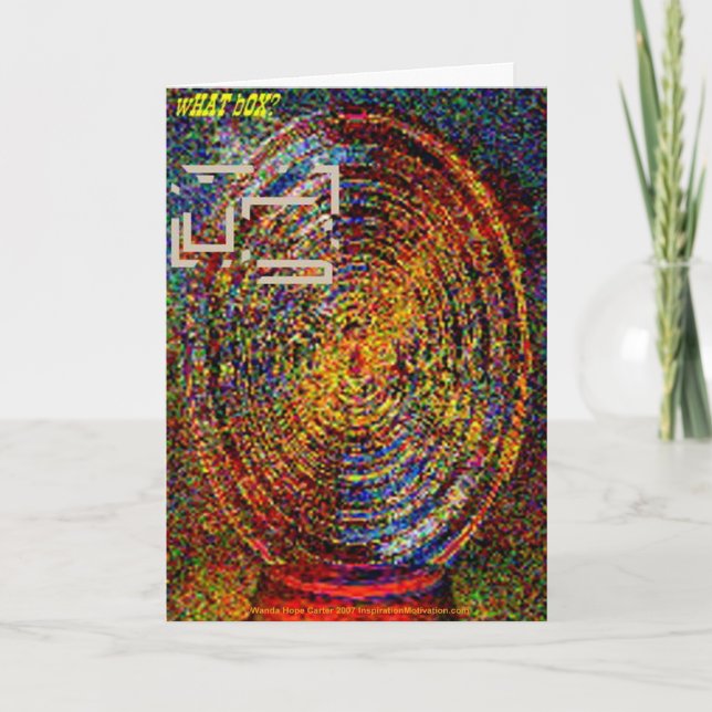 Tänkande Van Gogh förutom boxas Kort (Framsida)