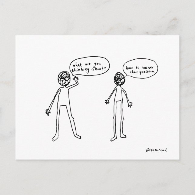 tänkande vykort (Framsida)