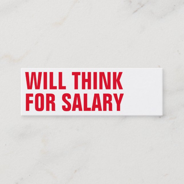 tänkans lönekonstnär mini visitkort (Framsida)