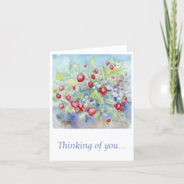 "Tankar" Blank Notecard Tack Kort
