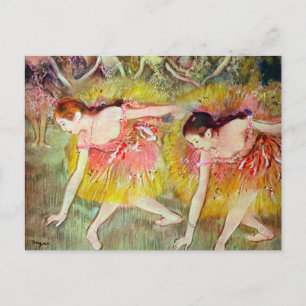 Tankar böjda av Edgar Degas, Ballet Art Vykort