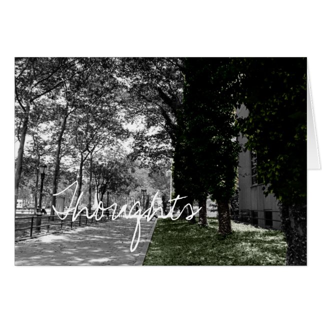 Tankar Hälsningskort (Framsidan Horizontal)