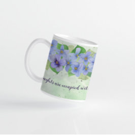 Tankar i Kärlek Violet Flower Kaffemugg