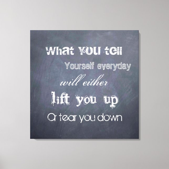 Tankar kan förändra livet - kretskartens offertväg canvastryck (Framsida)