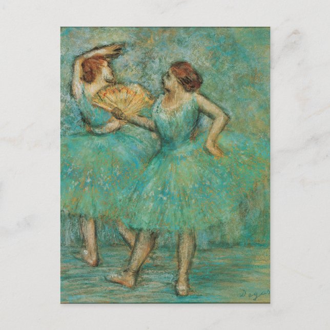 Tankar med fläkt Edgar Degas Vykort (Framsida)