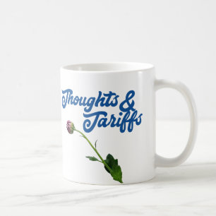 Tankar och tullar mot trumpump kaffemugg