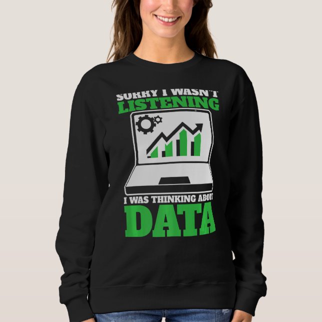 Tankar om datautforskarvetenskap i dataläkerhet t shirt (Framsida)