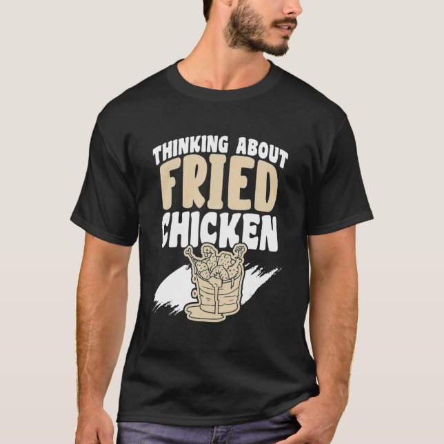 Tankar om mat till kycklingar t shirt (Framsida)