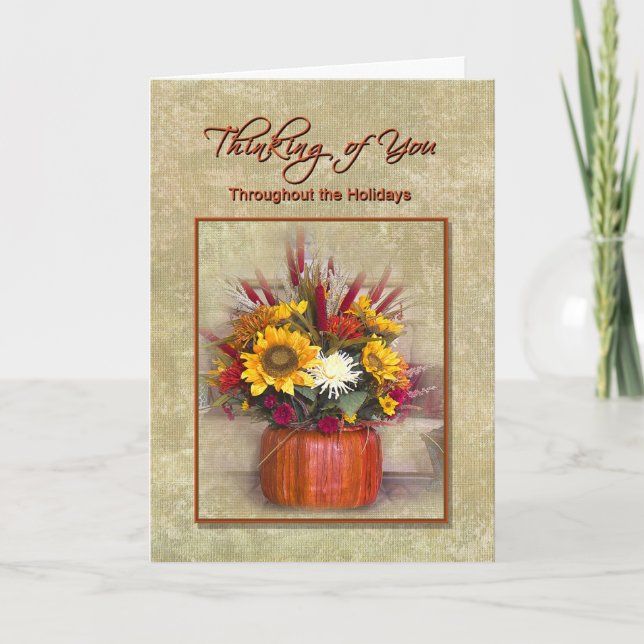 Tankar på dig genom Helgdagarna Helgkort (Framsida)