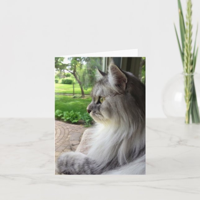 Tankar på dig (Sibirien Stil) Kort (Framsida)