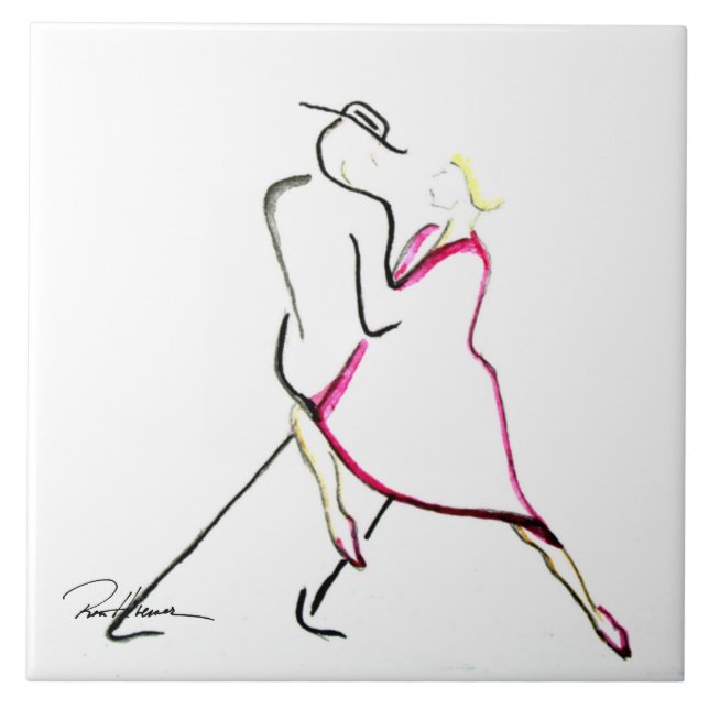 Tankar på natten kakelplatta (Framsidan)