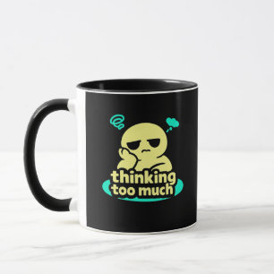Tankar på Repetition – Söt Överanalyserande Kaffe Mugg
