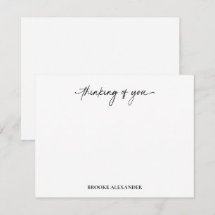 Tankar på skripthanteringsdekorativ anteckningskort