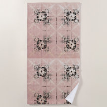 Tankar Pastel Twists Beach Towel