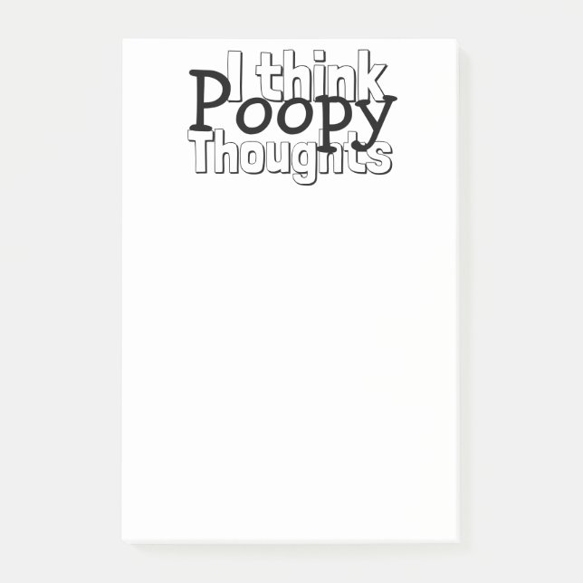 Tankar poopy Thought Post-it Block (Framsida)
