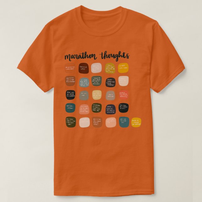 Tankar som går genom ditt huvud medan du kör ett t shirt (Design framsida)