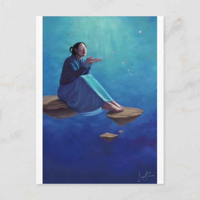 Tankar som Ro Petals Vykort (Framsida)