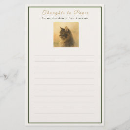 Tankar till papper Notisblock | Maine Coon Katt