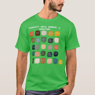 Tankar under maratonlopp t shirt